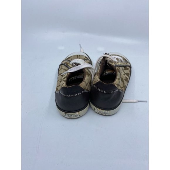 Coach White Tan Women's Sneakers Size 6B - Picture 5 of 7